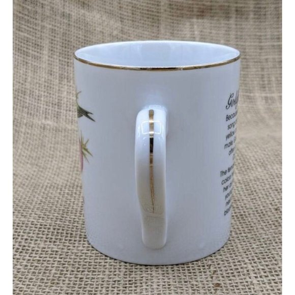 Goldfinch with Thistles Mug, Bone China Mug with Birds, John James Audubon. - Picture 8 of 8